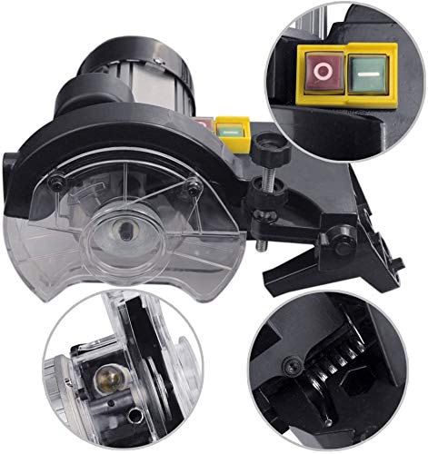 Chainsaw Sharpener, Professional Electric Multi-Angles Automatic Saw Chain Blade Grinder Sharpener Machine, 1/8-Inch-by-3/16-Inch