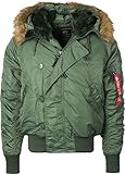 ALPHA INDUSTRIES Herren N2B Weste, Sage-Green, Small
