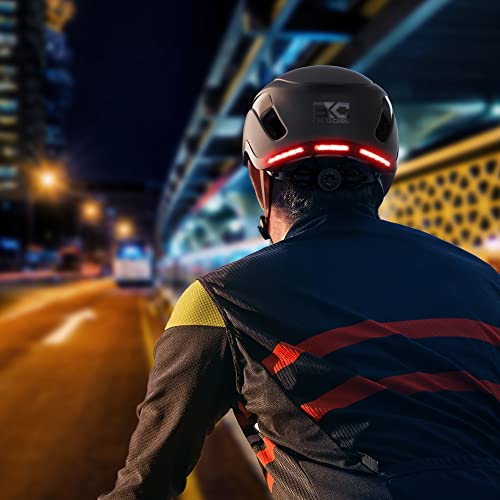 Base Camp Sf-999 Smart Bluetooth Bike Helmet With Speakers Microphone| Rear Led Lights With Smart Turn Signals | Fr Fit System | Urban Adult Bicycle Helmets For Cycling,Skateboard,E-Bike,Scooter,Black #TOP5