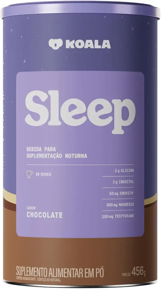 Koala Chocolate - Economic Size (456g) - Caffeine Army – Suplemento em Pó Noturno com Magnésio, Inositol, Triptofano, Zinco e Vitaminas | Conforto Noturno, Equilíbrio, Suporte Muscular e ao Metabolismo Energético