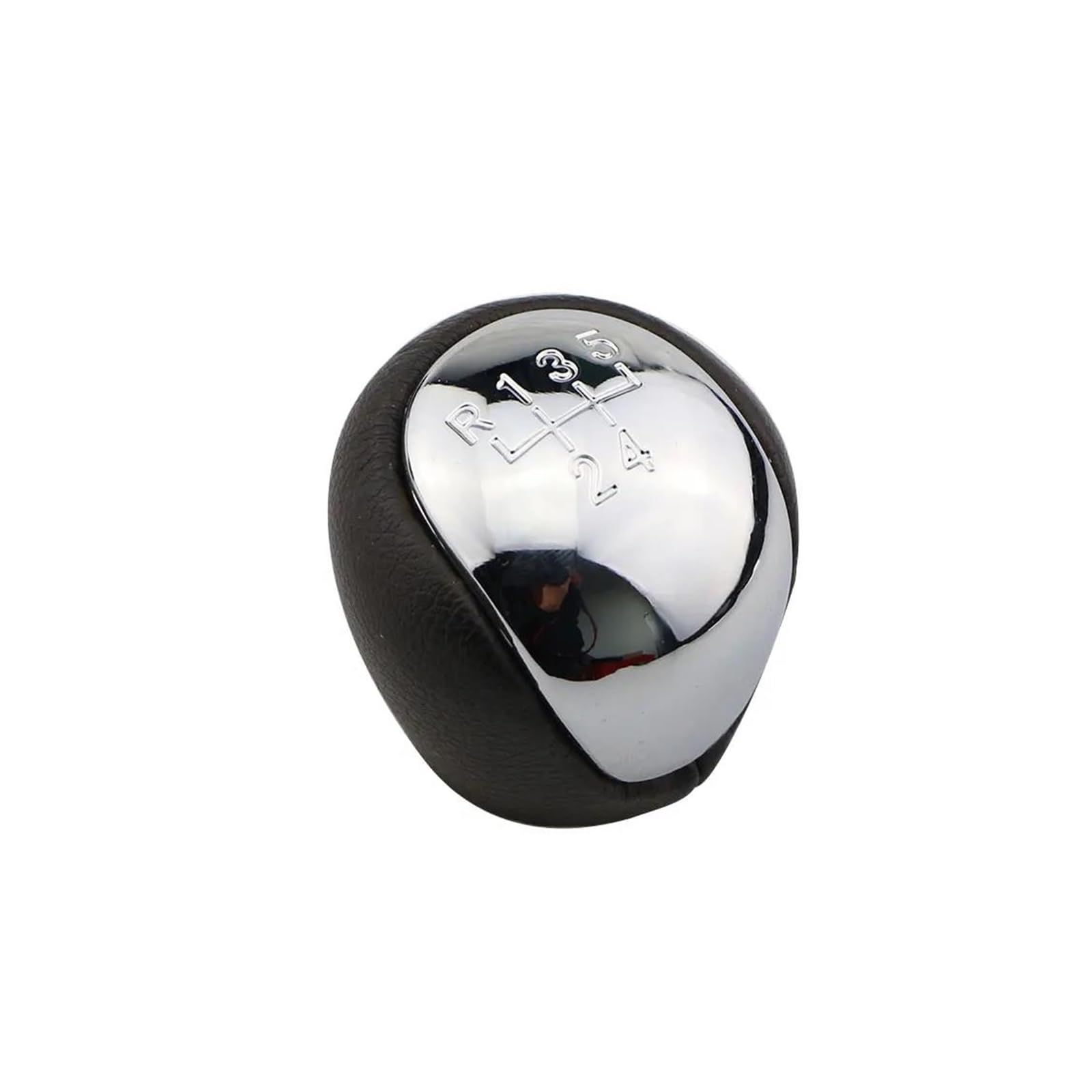 HIVZIVCCIK 1PCS for Elantra I30 5 Speed Manual MT Gear Shift Knob Shifter Lever Pen Head Gear Lever Head(Bright Sliver)
