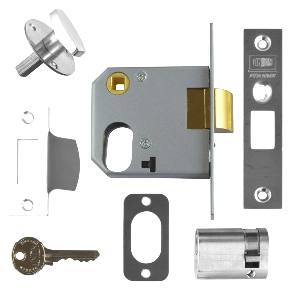 Union Chrome 2332 Oval Nightlatch Case