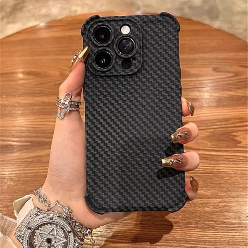 Coque iPhone 15 antichoc en carbone pour éviter les bris d'écran lors des chutes