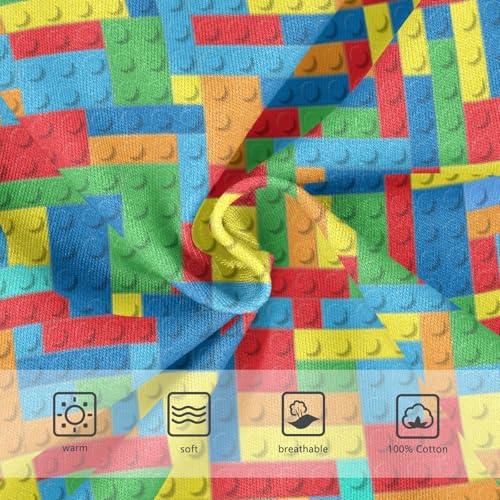 Boys' Exclusive Briefs Toddler Underwear 95% Combed Cotton Boxerbriefs 2T Colorful Building Blocks 263