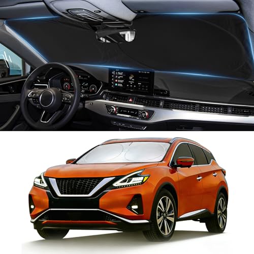Image of Windshield Sun Shade for Nissan Murano 2015-2024 Sunshade Shield