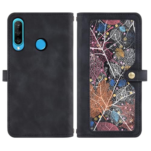 Coque Huawei P30 Lite housse portefeuille Nova 4E MAR-LX1A