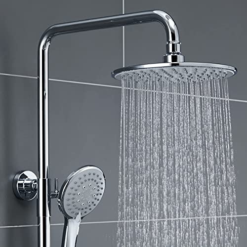 Ensemble de douche or brossé pommeau multifonctionnel et bec cascade - 4
