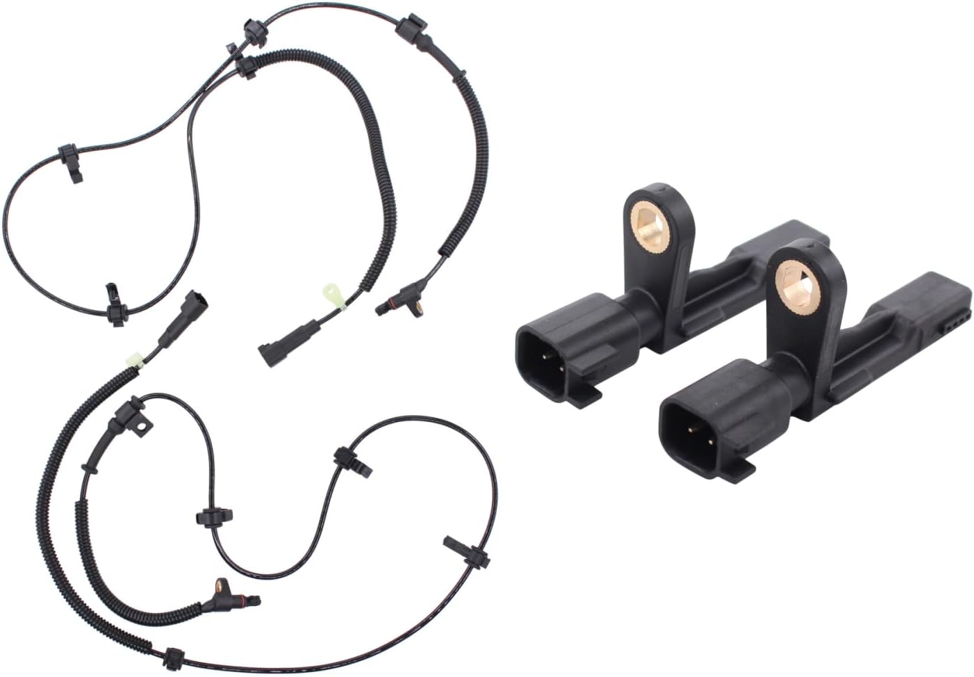 MOTOKU Set of 4 Front Rear Left Driver and Right Passenger Side ABS Wheel Speed Sensor for Jeep Liberty 2006-2007
