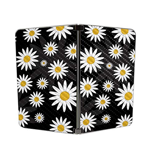 Image of MIGHTY SKINS MightySkins Carbon Fiber Skin for Microsoft Surface Duo - Daisies | Protective, Durable Textured Carbon Fiber Finish | Easy to Apply, Remove, and Change Styles | Made in The USA