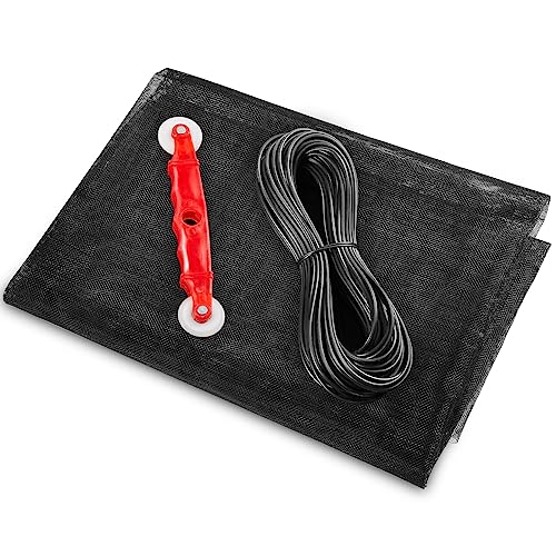 Window Screen Mesh Kit - Screen Door Replacement Kit With 27.6Ft Spline, Screen Roller Tool, 40''X126'' Encrypted Mesh, In Black - Mesh Kit Window And Door Screens 40‘’X126‘’ #TOP1