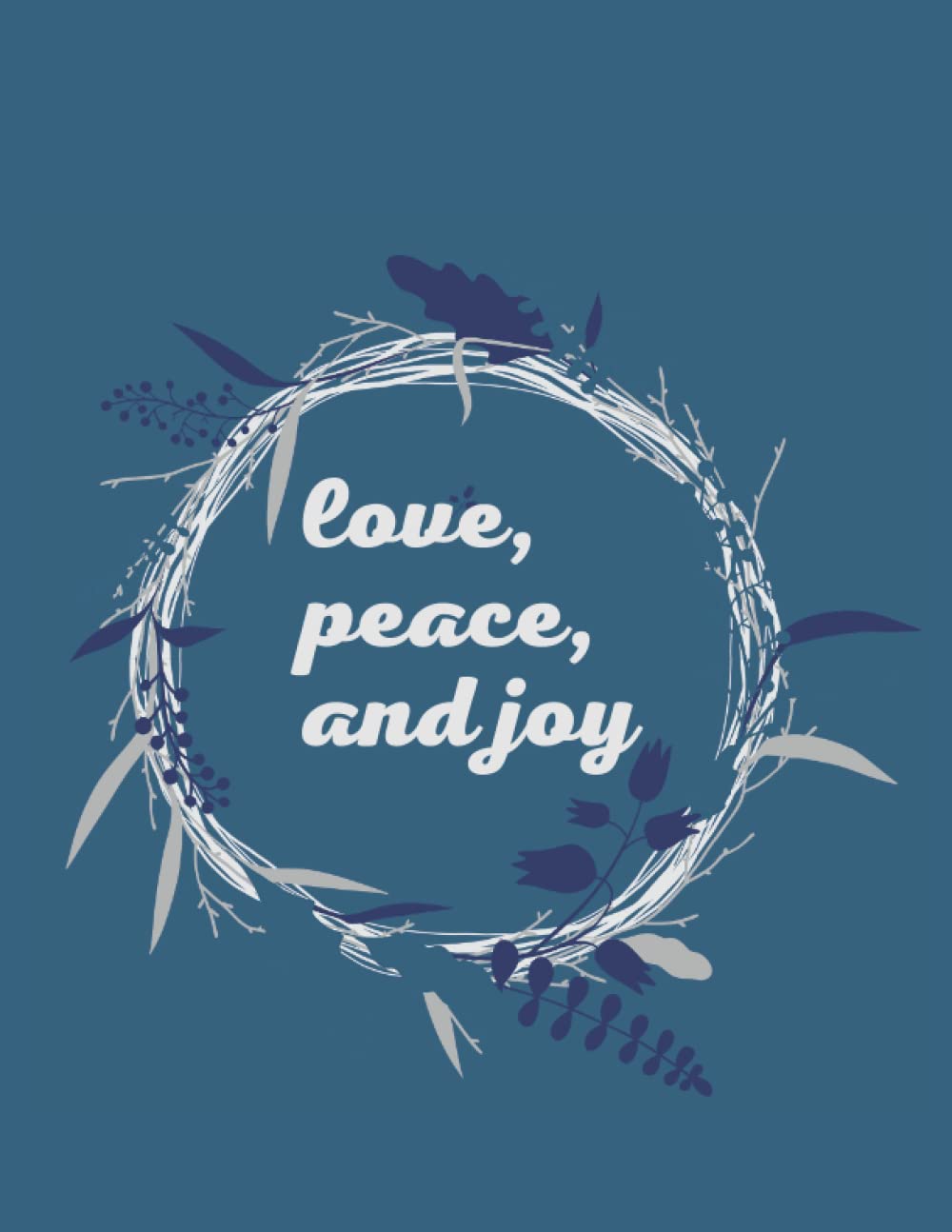 Love peace and joy Notebook :: Leopard pint composition Notebook-college Ruled 100 pages -large 8,5×11inch
