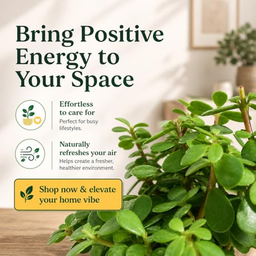 Image of Urban Upvan 4 Inch Self Watering Pot with Jade Plant | Indoor Decorative Planter with Drainage System | Ideal for Home, Office & Desk Decor | Yellow