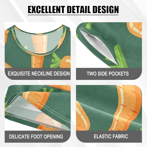 senya Short Sleeve Pajamas Sets Summer Cotton Sleepwear Carrot4