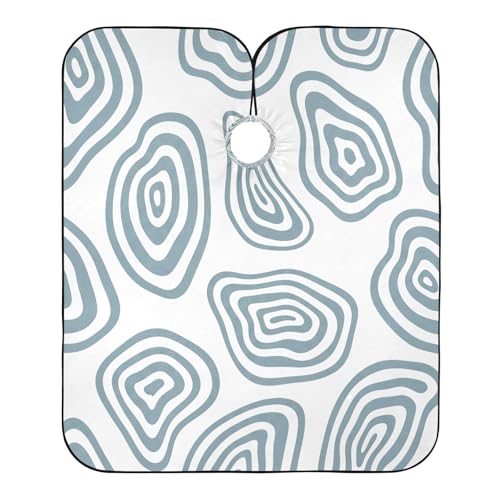 Capa de barbero impermeable para hombre con cierre ajustable miniatura 2