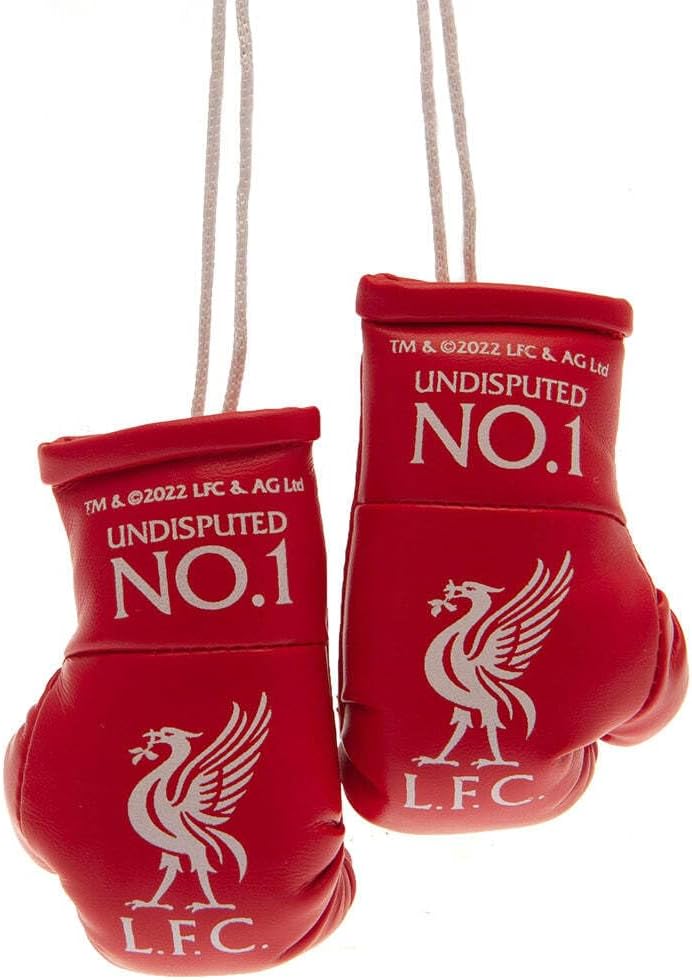 Liverpool FC No 1 Boxing Gloves Car Hanger (One Size) (Red)