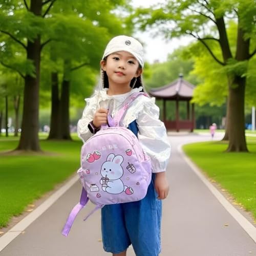 Image of Tinytot 15 inch Cute Backpack for Kids Girls Boys Toddler Backpack Preschool Nursery Play School Travel Bag for 5 to 8 Year Child - Mini Size