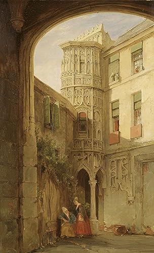 Affiche Peinture les Vestiges du Palais de Philippe Le Bel Grand Poster Mural Art 60x90cm