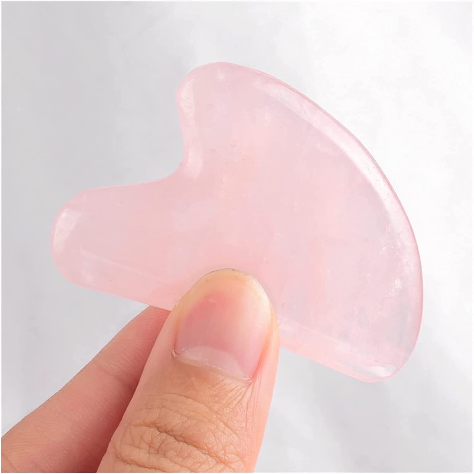 Gua sha Scraper Board Natural Jade Gua Sha Stone Board Massage Rose Quartz Plate Face Massager Tool Gouache Scraper Tool Lifting facciale Rughe Rimuovi Set di strumenti for massaggi Collezioni di casa