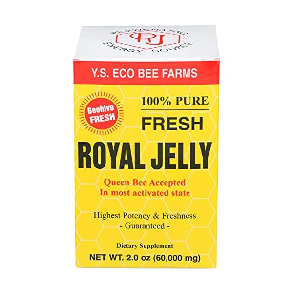100 Pure Fresh Royal Jelly 60,000 mg YS Eco Bee Farms 2.0 oz Liquid