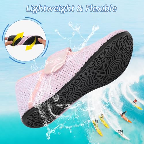Image of Water Shoes for Women Men Barefoot Beach Swim Aqua Socks Summer Wide Slides Sandals Quick Dry Pool River Sea Sock Shoes