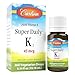 Carlson Super Daily K2, 45 mcg Vitamin K2, Liquid K2 Drops, 360 Liquid Drops