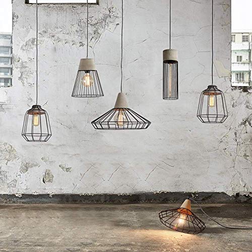 Lustre ciment nostalgique lampe de bar chic style industriel - 4