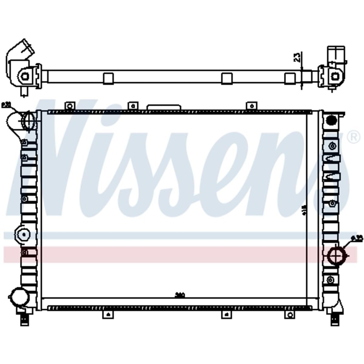 NISSENS Kühler, Motorkühlung 60044