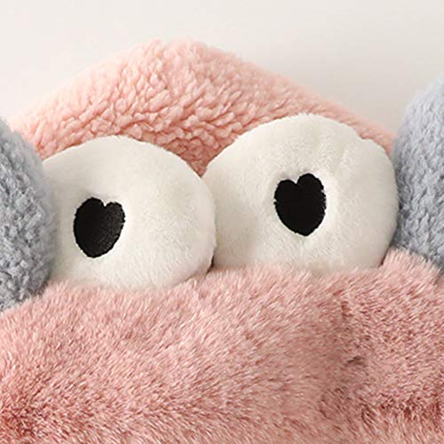 Gorro bufanda guantes mujer de felpa mullida resistente al viento con capucha 3