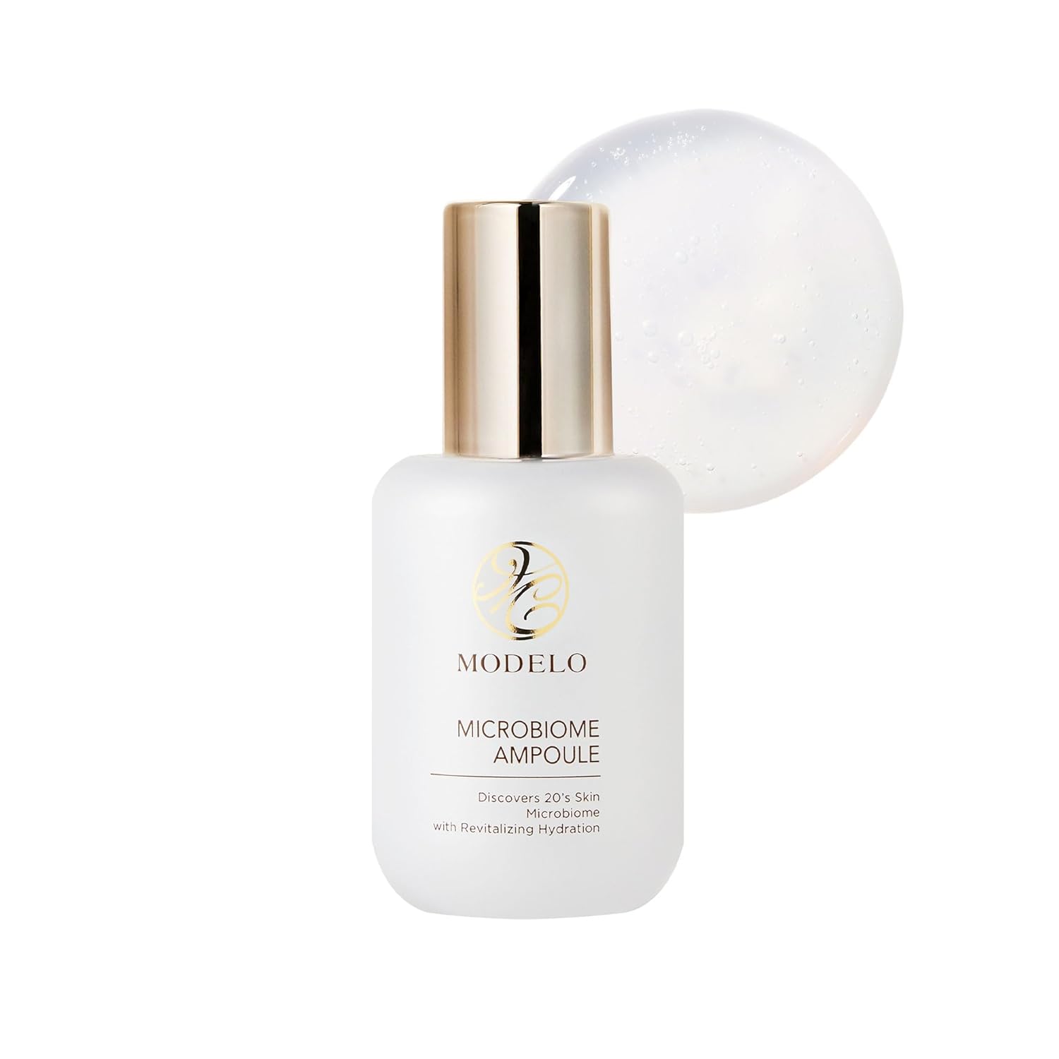 MODELO Microbiome Ampoule, 8% Microbiome Complex, Hydrating & Soothing Face Serum, Korean Skincare, 1.86 fl.oz.
