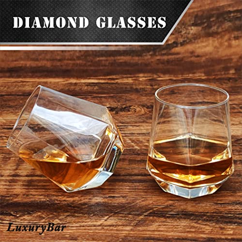LuxuryBar Whiskey Decanter Set with Glasses 4ChillBall,Tequila Bourbon Decanter Whiskey Gifts for Men Dad,Liquor Decanter Dispenser Whiskey Set,Vodka Crystal Decanters for Alcohol,Whisky Decanters Men - Image 8
