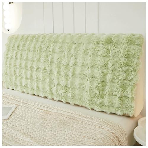 YUEZHONG Funda For Cabecero De Cama De Piel Sintética De Conejo, Tamaño Queen, California, King Y Full, Suave Y Afelpada, Gruesa Y Antipolvo, For Dormitorio.(Green,150x60cm/59x24in)