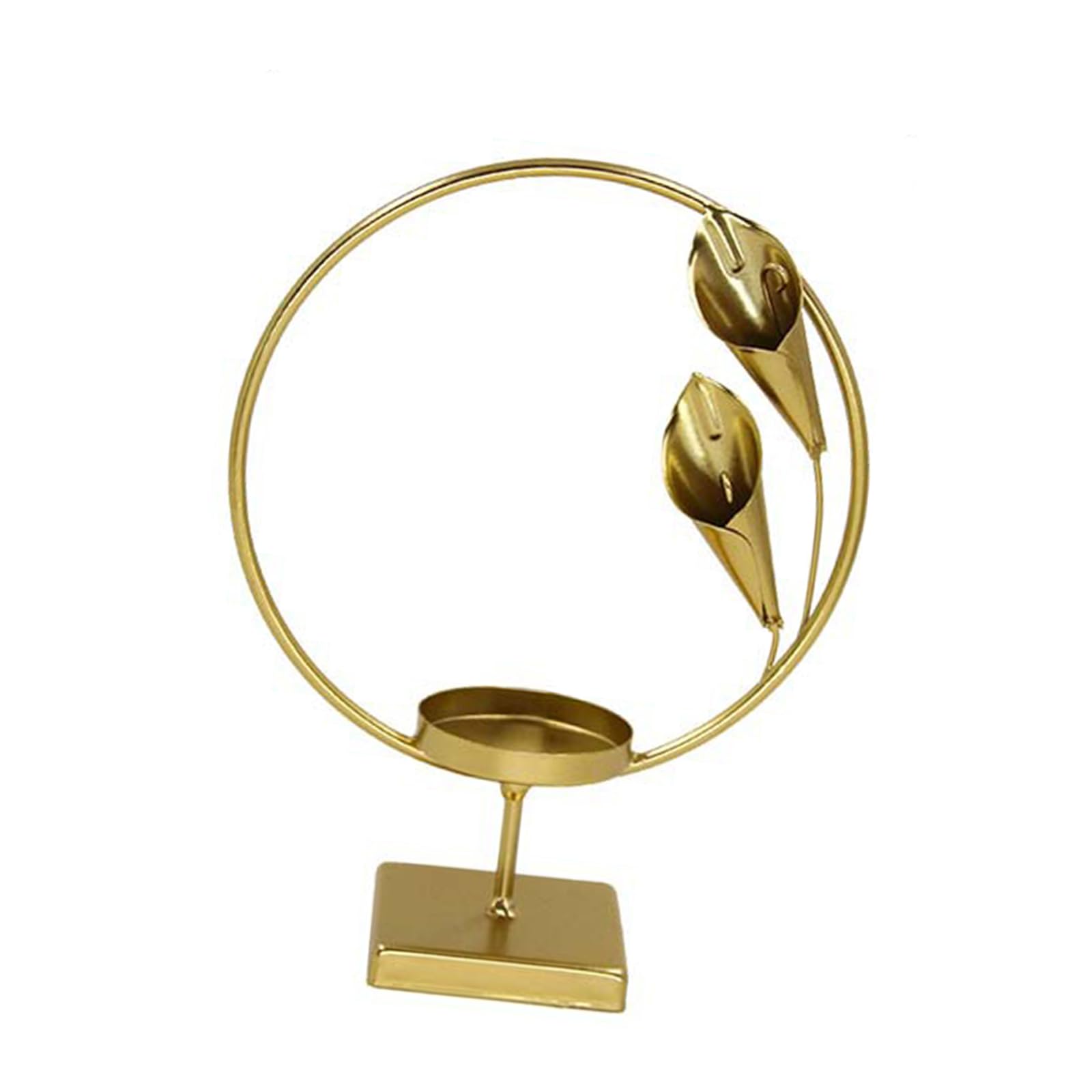 Tsophreniq European Floral Butterfly Metal Holder Iron Tealight Stand Round Candlesticks Desktop Decoration Living Room Bedroom Decors