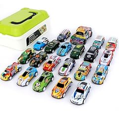 Idea Regalo - Macchinine per Bambini Set,MXTIMWAN Cricchetto Cars,21 Pezzi Micro Machines Cars,Bambini Giocattolo Car,Metallo Giocattoli di Auto da Corsa,Giocattolo Modello Macchinine