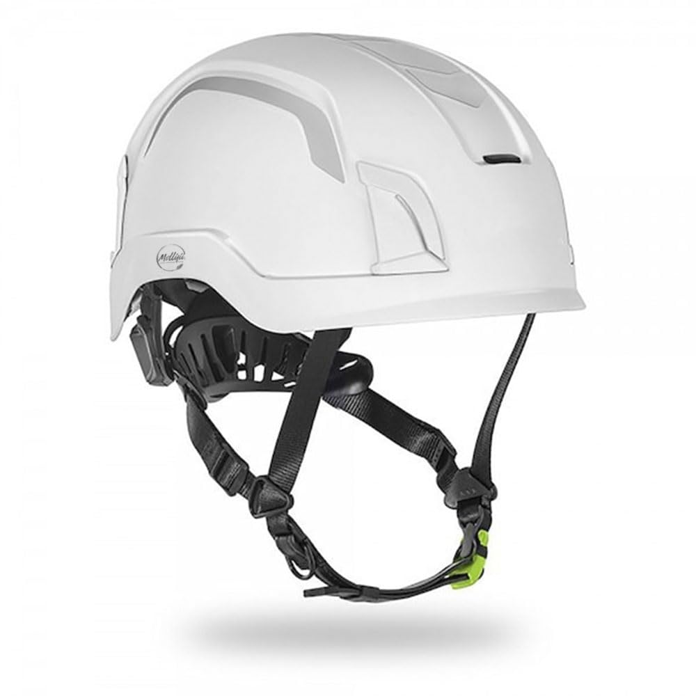 Safety Helmet, Lightweight Polypropylene HD, Adaptive Fit System, HI-VIZ White, Mfr: ZENX2HV-WH-A