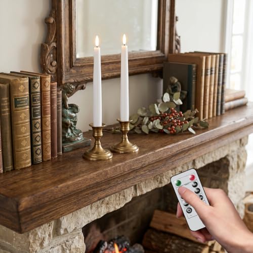 Image of GenSwin Rechargeable Flameless LED Taper Candles Battery Operated Remote