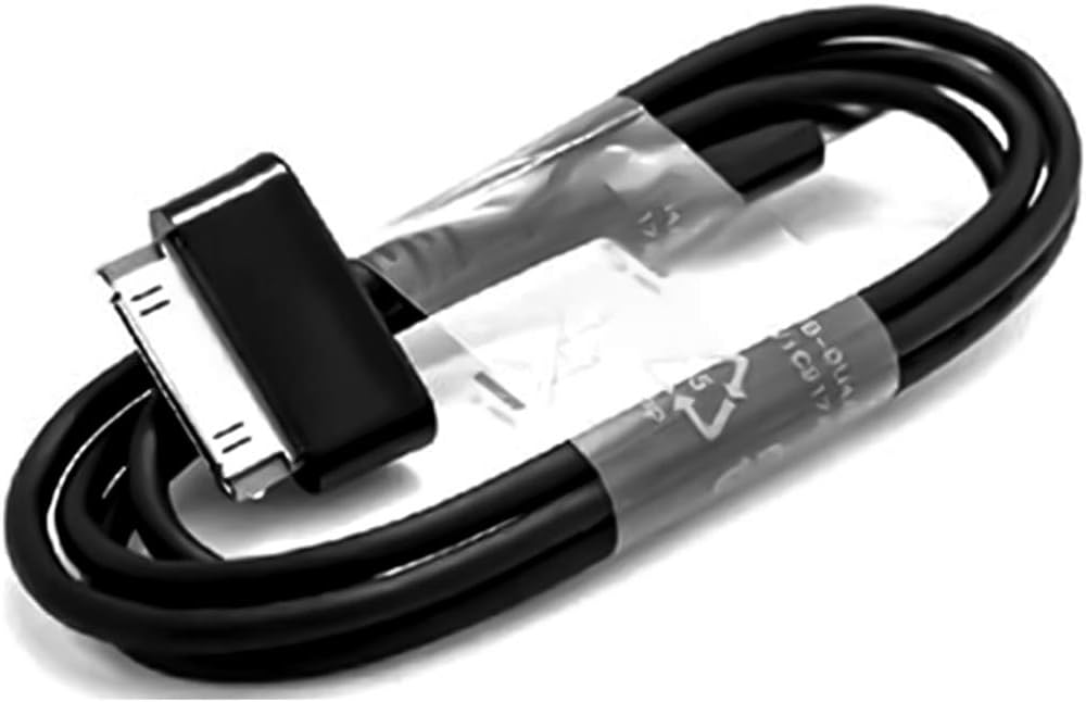 Charging Sync Data Charger Cable Cord-30-Pin Compatible for Samsung Galaxy tab 2 10.1 8.9 7.7 7.0 Plus inch Tablet (Black)