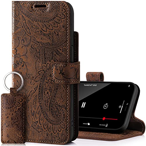 Surazo Leather Wallet Mobile Phone Case Compatible with Apple iPhone 14 Plus