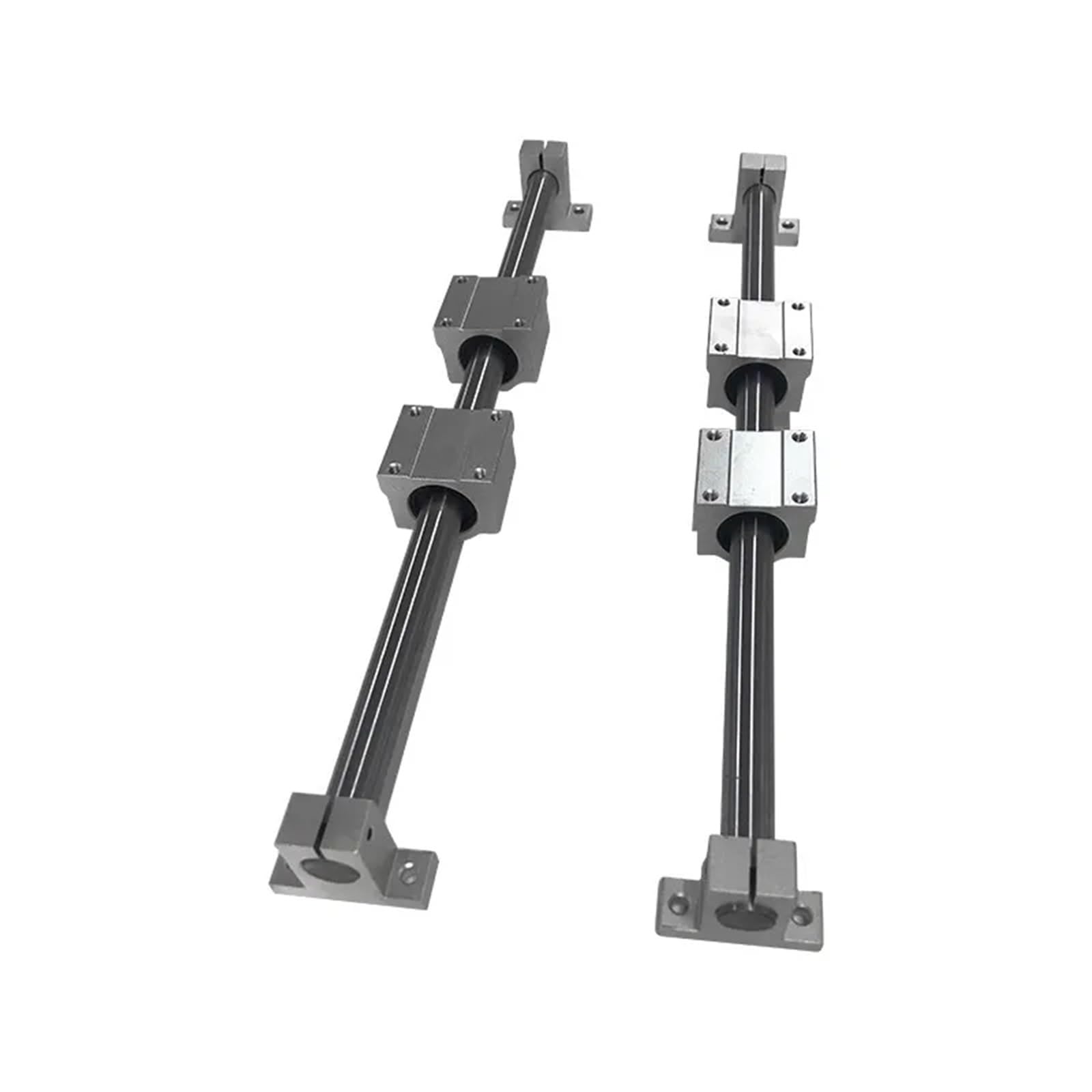 Set di mandrini a sfera per asse ottico, albero lineare, OD 12 mm, 16 mm + SCS12UU SCS16UU blocchi cuscinetti lineari SK12, SK16 e SFU1605 (SCS16LUU BKBF12,250 mm)