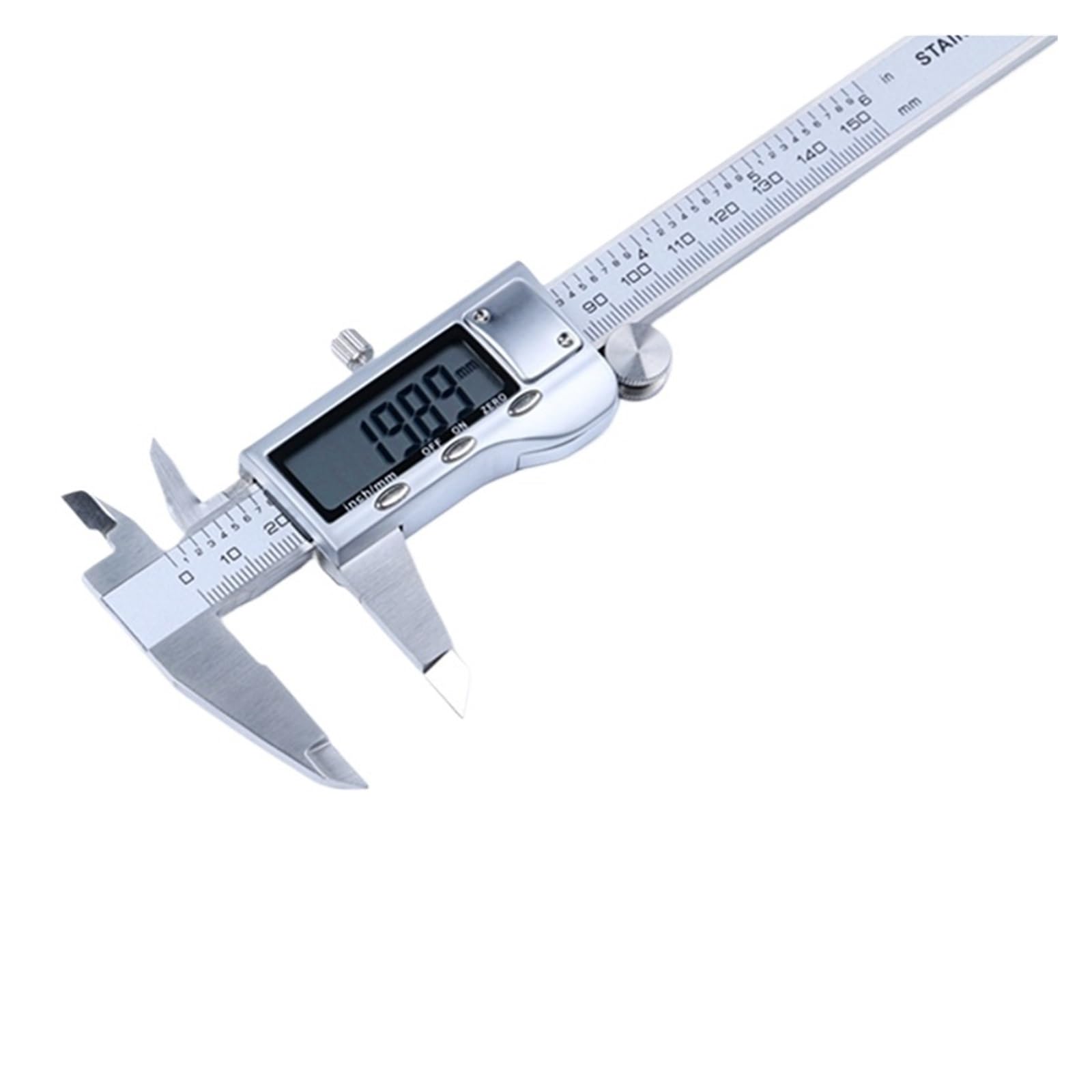 Calibro A Corsoio in Metallo Digitale LCD da 12 Pollici Righello in Acciaio Inossidabile 0,01 Mm Strumento Micrometro Interno Elettronico di Precisione
