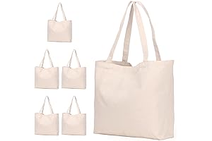 Koolmox Canvas Tote Bags with Handles
