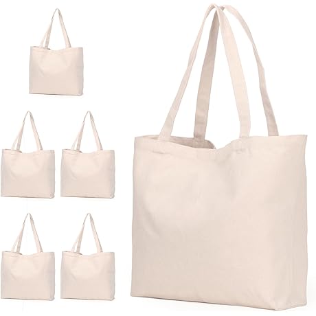 Koolmox Canvas Tote Bags with Handles