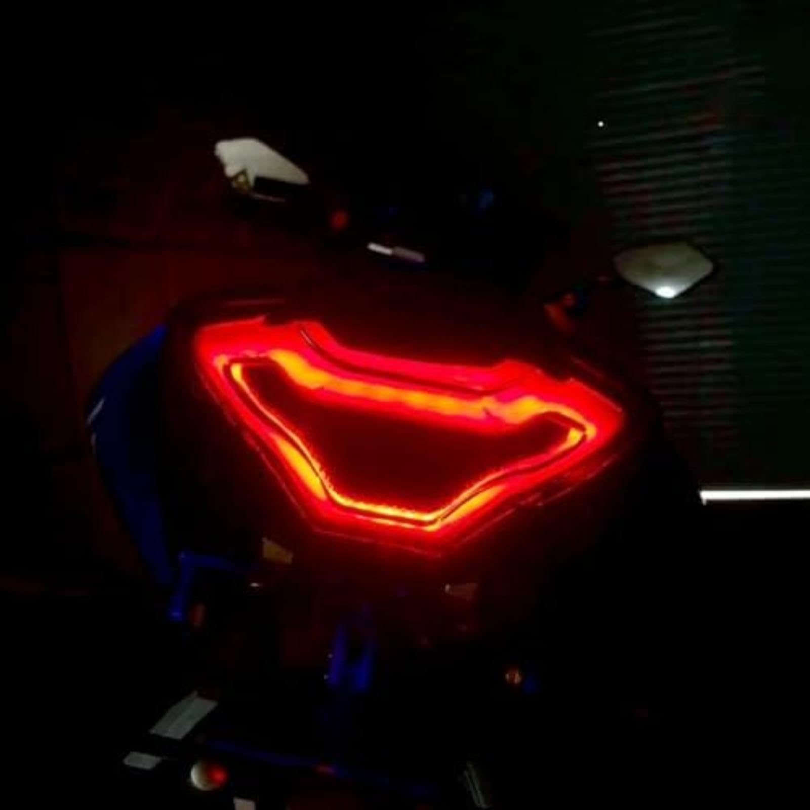 Luce posteriore per moto con indicatori di direzione, ricambio per YZF R3, R25, Y15ZR, MT-07, FZ07, LC150 Luce di indicatore di direzione per bicicletta Luce di indicatore di direzione