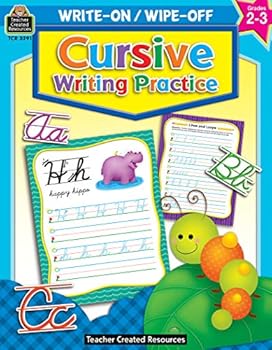 Paperback Write-On/Wipe-Off: Cursive Writing Practice Book