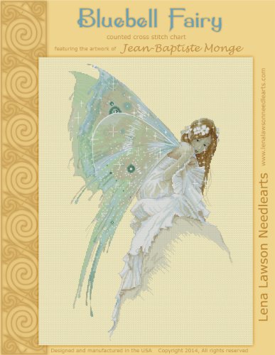 Cross Stitch Chart Bluebell Fairy by Lena Lawson Needlearts Art of Jean-Baptiste Monge