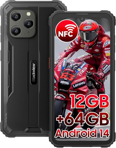 Blackview BV5300 Pro Outdoor Handy Ohne Vertrag, 12GB+64GB/1TBGB Android 14 Outdoor Smartphone...