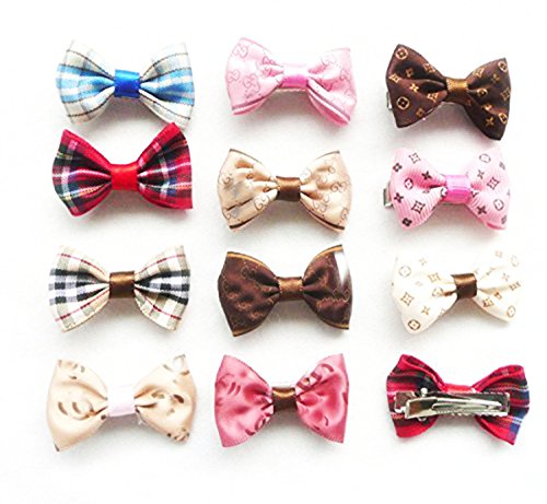 Natural home cani capelli animale domestico fiocco...