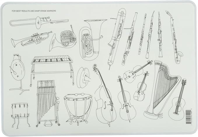 SALES4LESS Learning Music Placemat, Medium