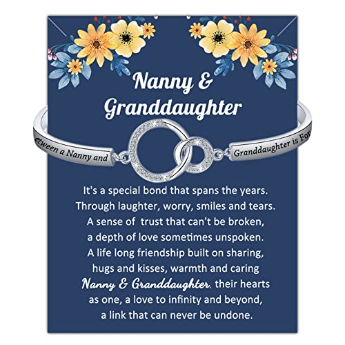 BNQL Nanny & Granddaughter Bracelet - Gifts for Nanny & Babysitter