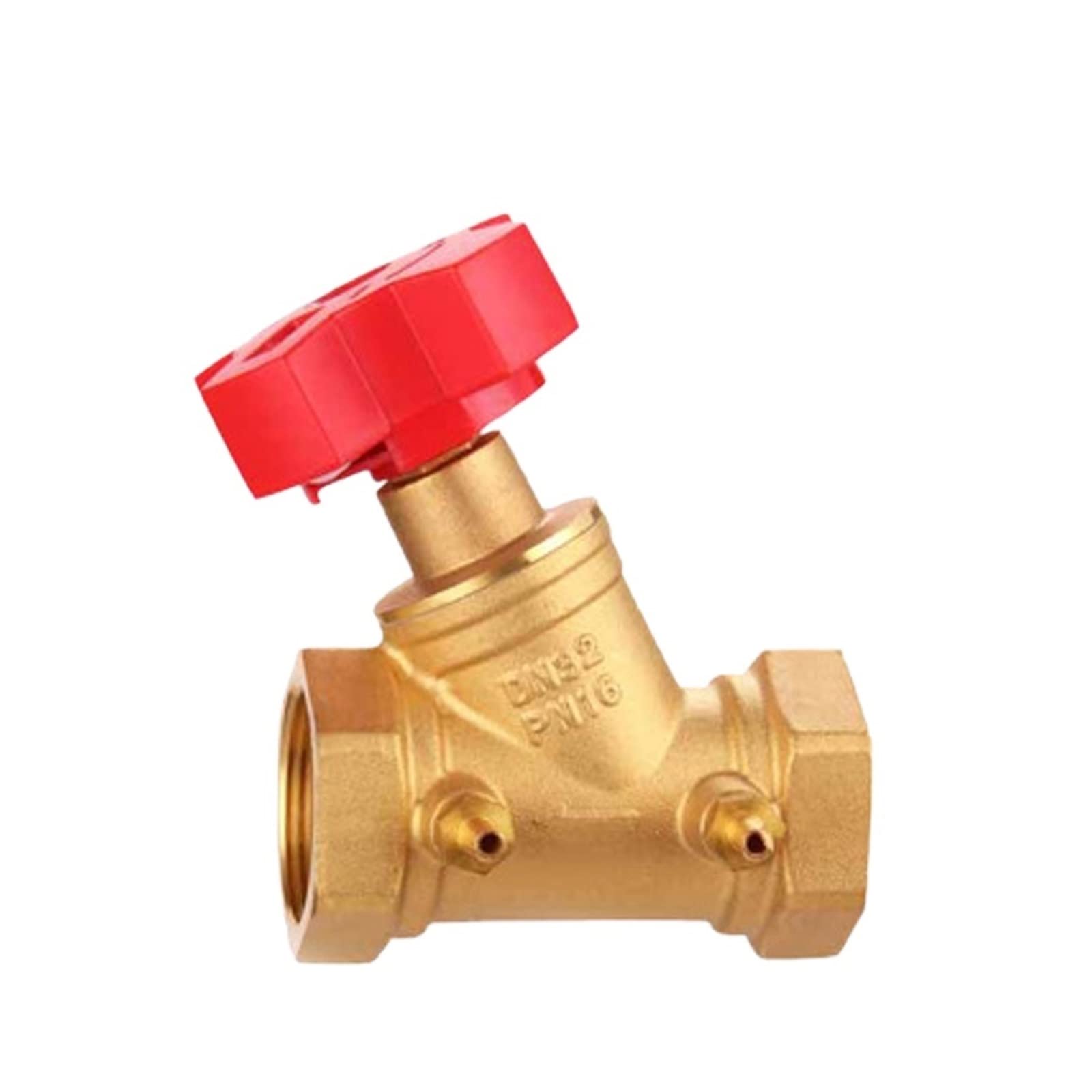 QRUYHBAJU Withstand high Pressure and Temperature Extremes 1/2" 3/4" 1" 2" Brass Coupling Digital Locked Balancing Valve DN15/DN20/DN25/DN32/DN40/DN50 Flow Control Balance Valve(DN50)
