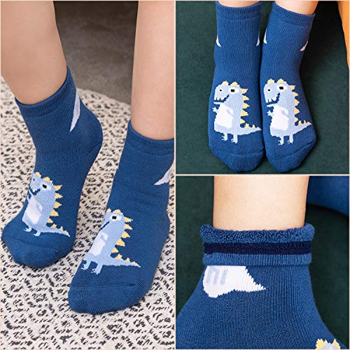 HowJoJo Boys Thick Cotton Socks Kids Winter Warm Thermal Socks Cartoon Monster Trucks Socks3